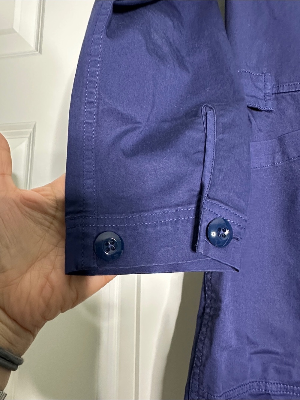 Alex Mill, Standard Jumpsuit in Cotton Twill, Blue, Button down, Small - Picture 6 of 9